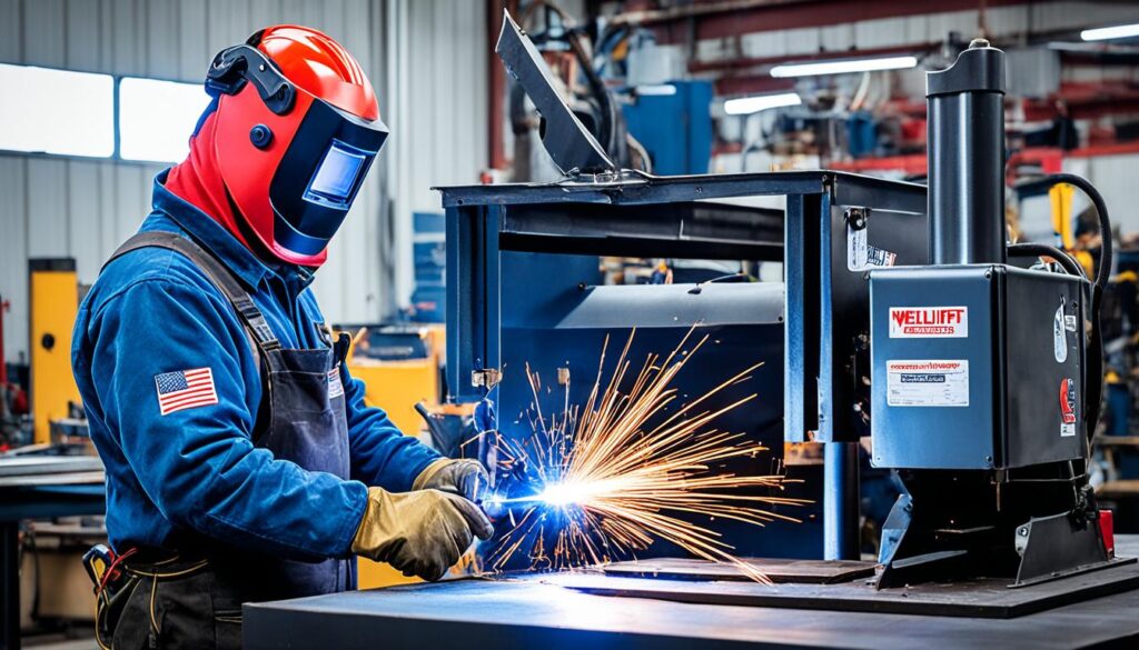 Adjustable height welding tables