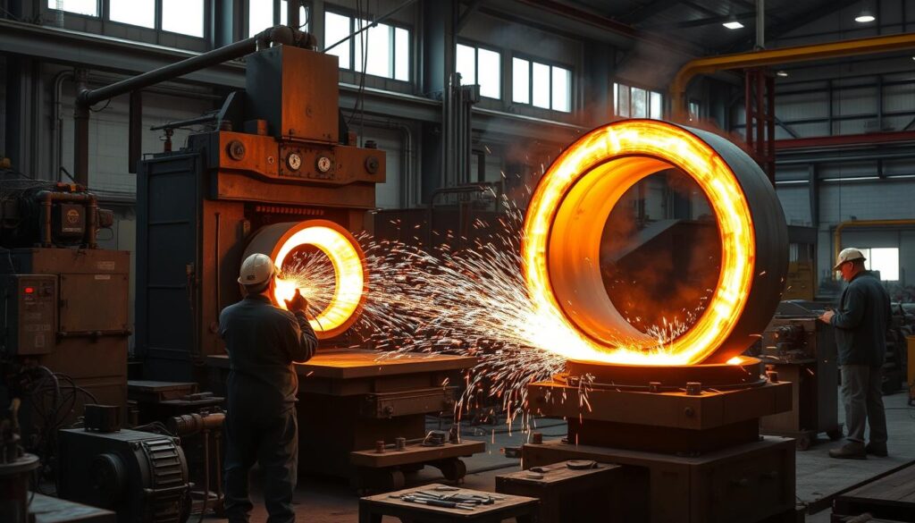 seamless rolled ring forging process