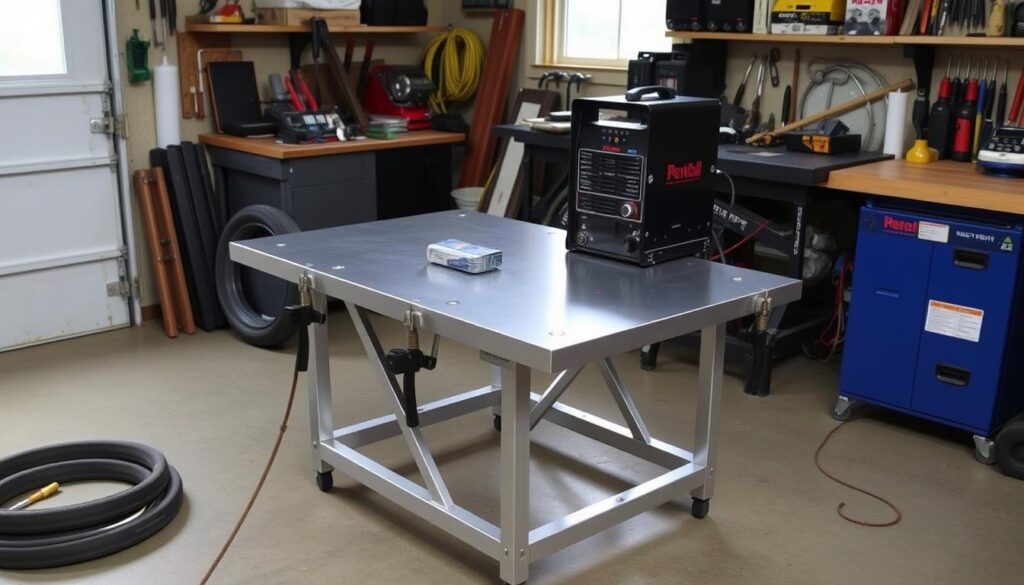 portable welding table