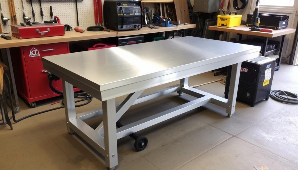 aluminium welding table